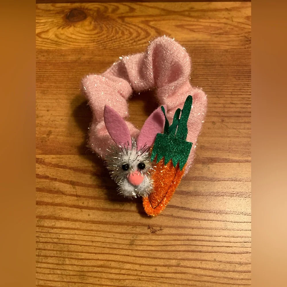Pink Sparkly Scrunchy (Easter) NWOT - Picture 1 of 5